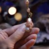 collier aragonite pierre de lune